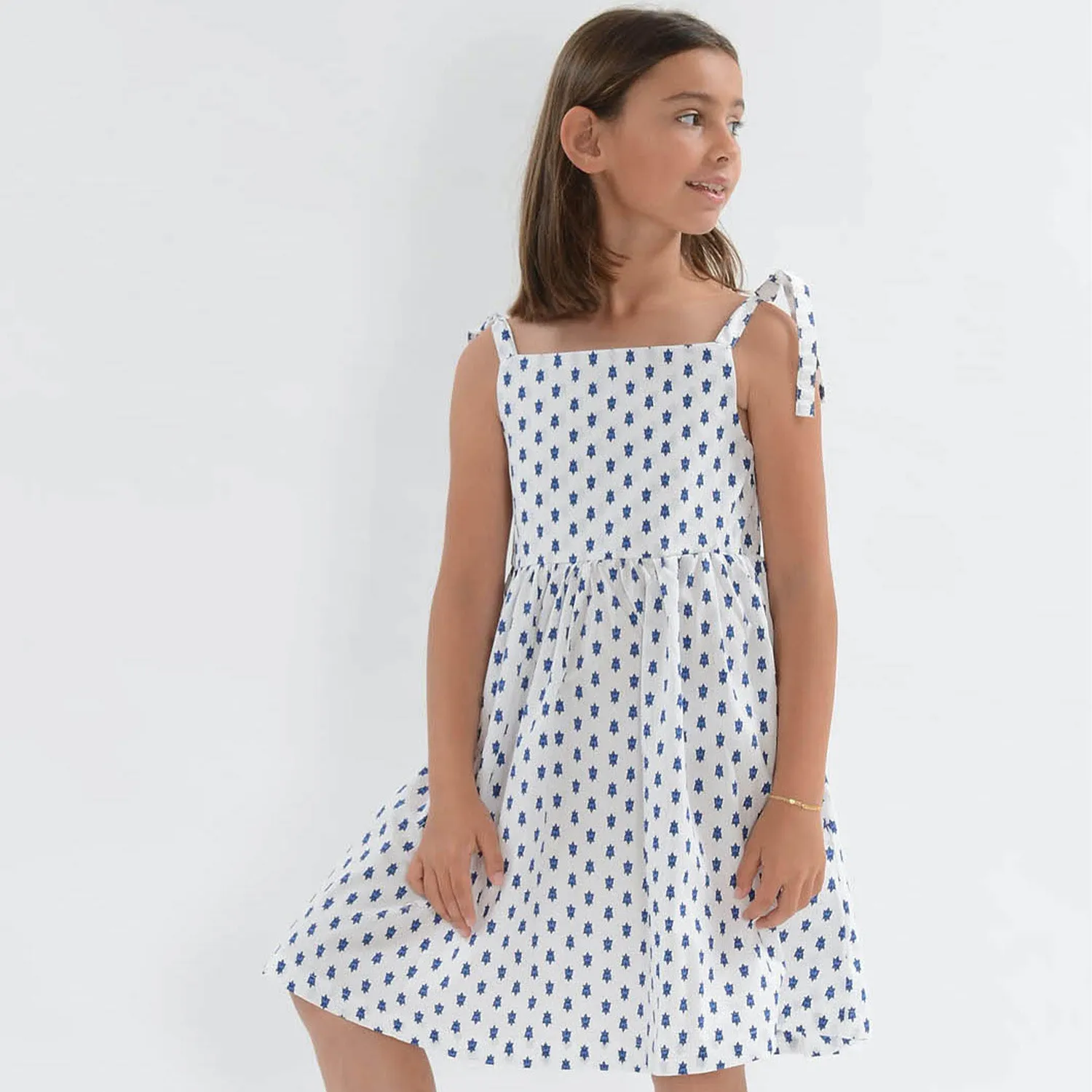 Mistral Calanque Mosca robe fillette coton