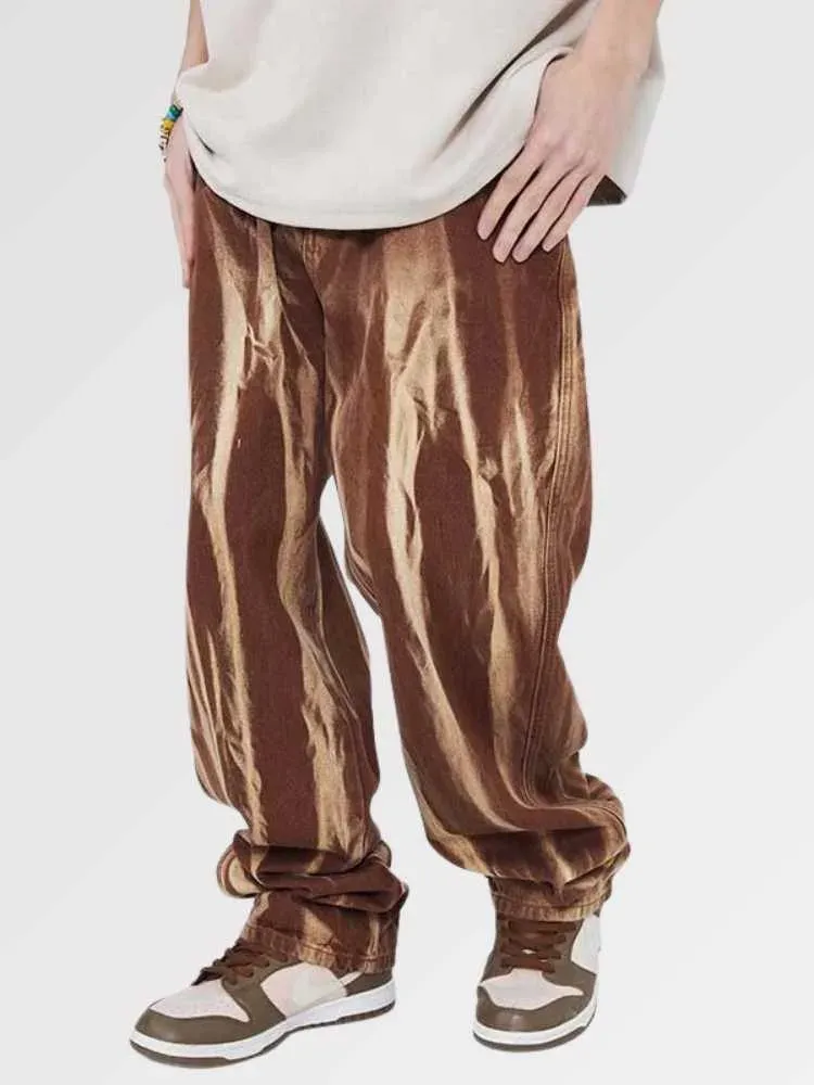 Japon style Okina pantalon camouflage streetwear marron