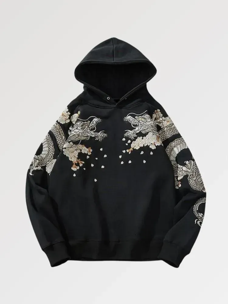 Japon style ‘Seto Collector’ sweat à capuche brodé japonais