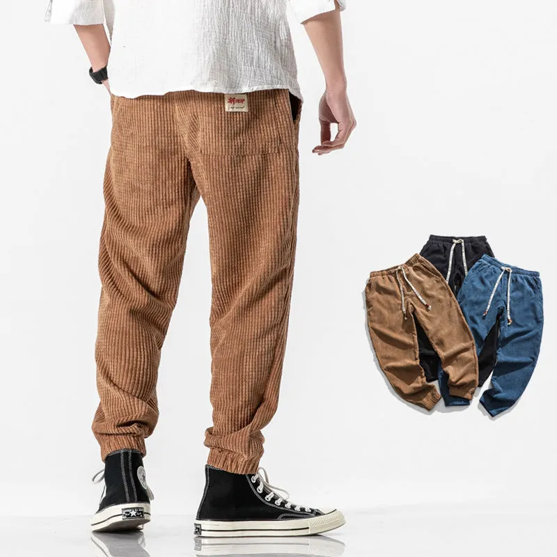 Esprit du Japon pantalon japonais homme velours coupe ample