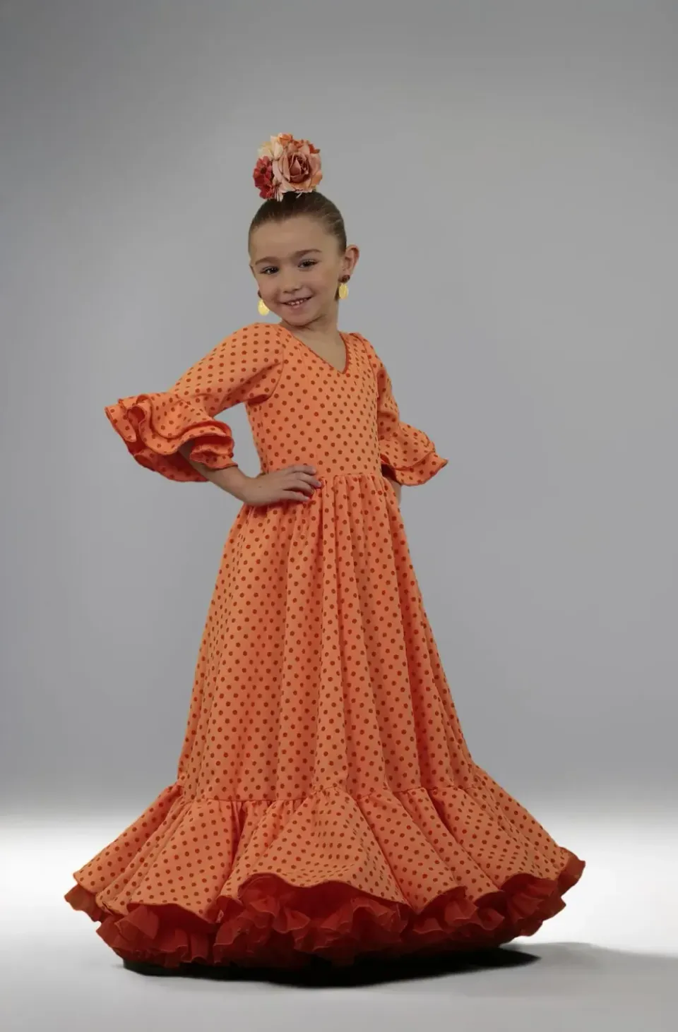 VIVA LA FERIA Gitana Blanca robe flamenca enfant