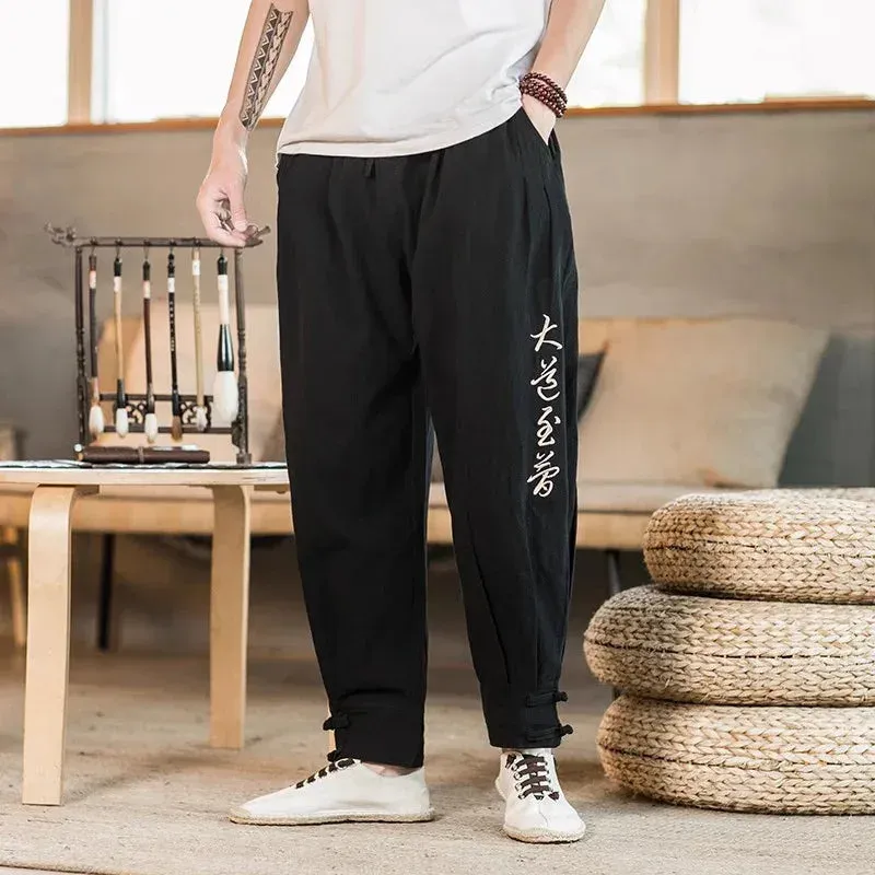 Japon style pantalon style japonais coupe ample