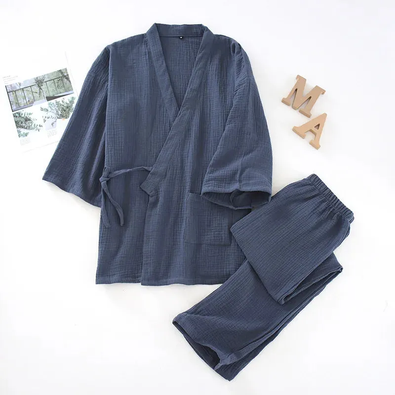 Esprit du Japon ensemble kimono pantalon femme coton