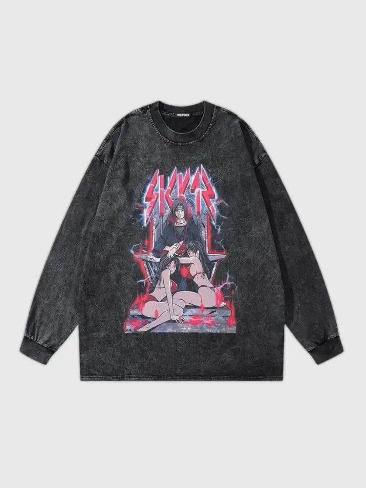 Japon style sweat manga ‘subarashi’ brodé japonais