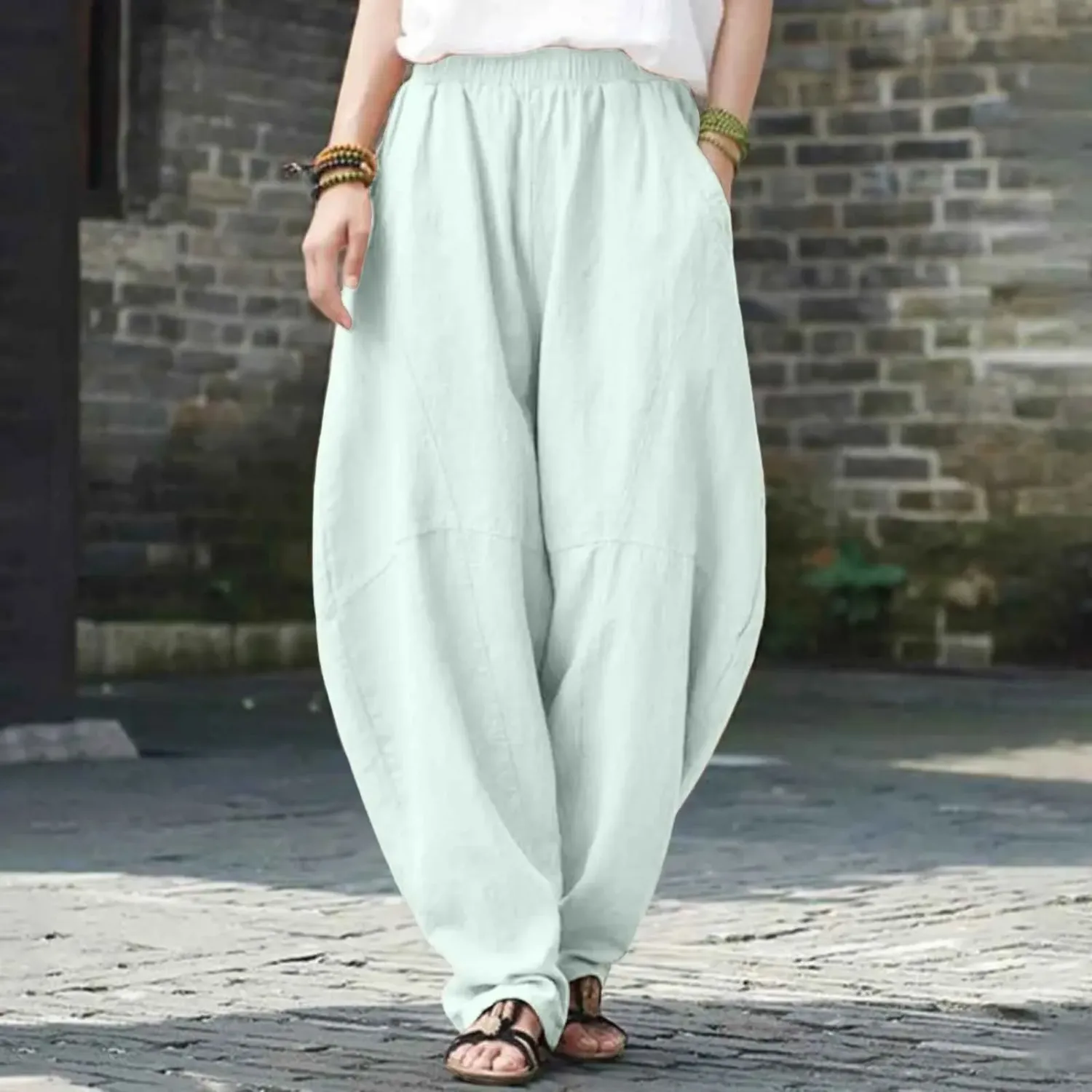 Japon style Sarouel Japonais Femme coupe ample