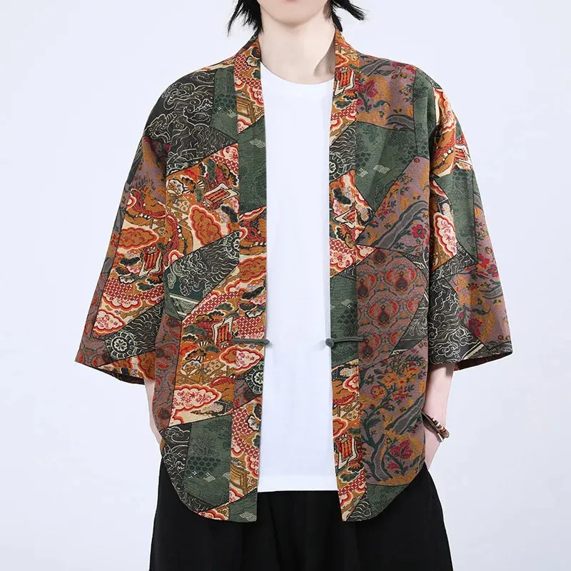 Esprit du Japon veste kimono homme haori motifs