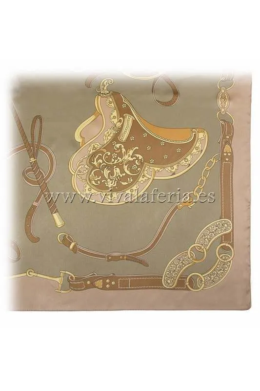 Viva La Feria foulard flamenco cheval 90x90