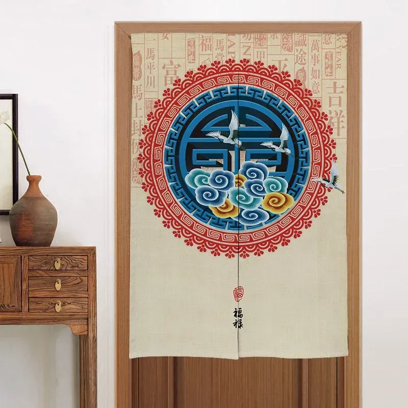 Japon style Rideau Motif Japonais rideau décoratif