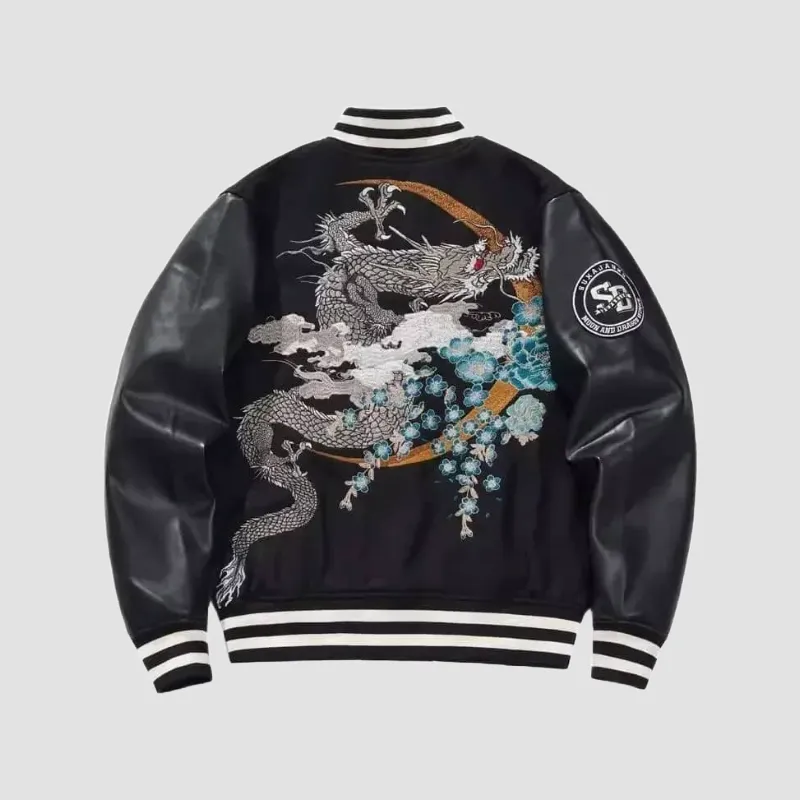 Japon style bomber veste sukajan brodée