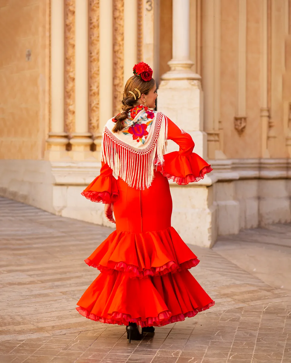Viva la Feria Alexandra robe flamenca volants doubles