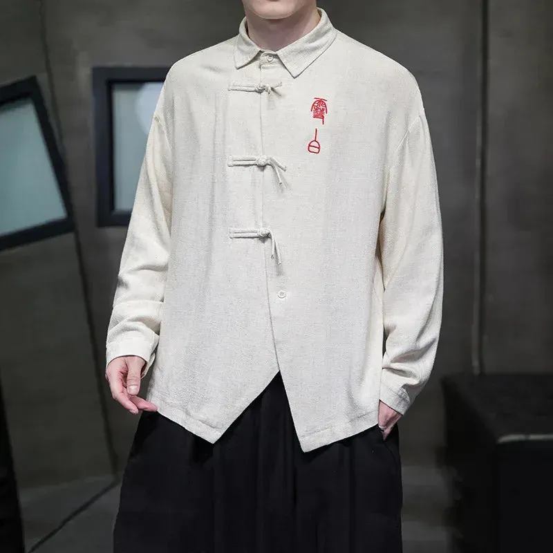 Japon style Hanfu veste kimono homme coupe ample
