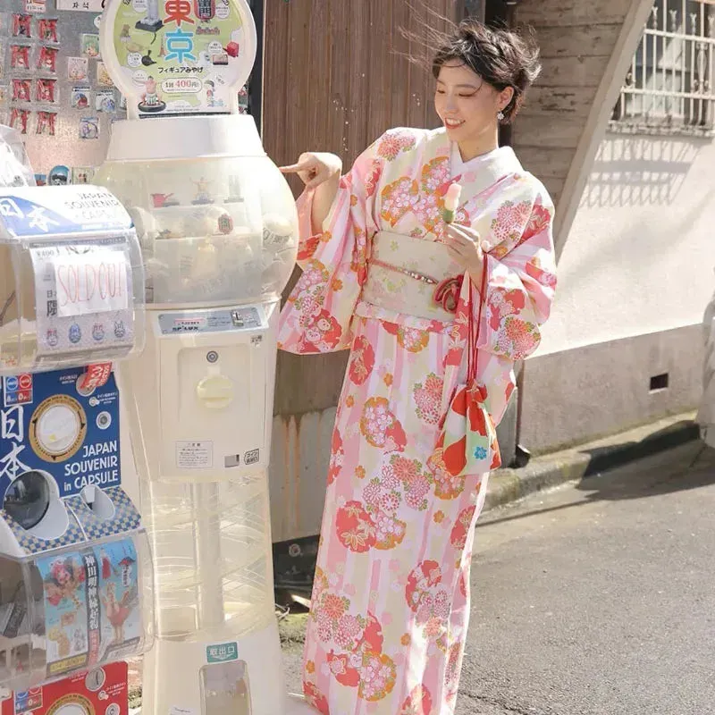 Japon style kimono japonais coton femme coupe ample