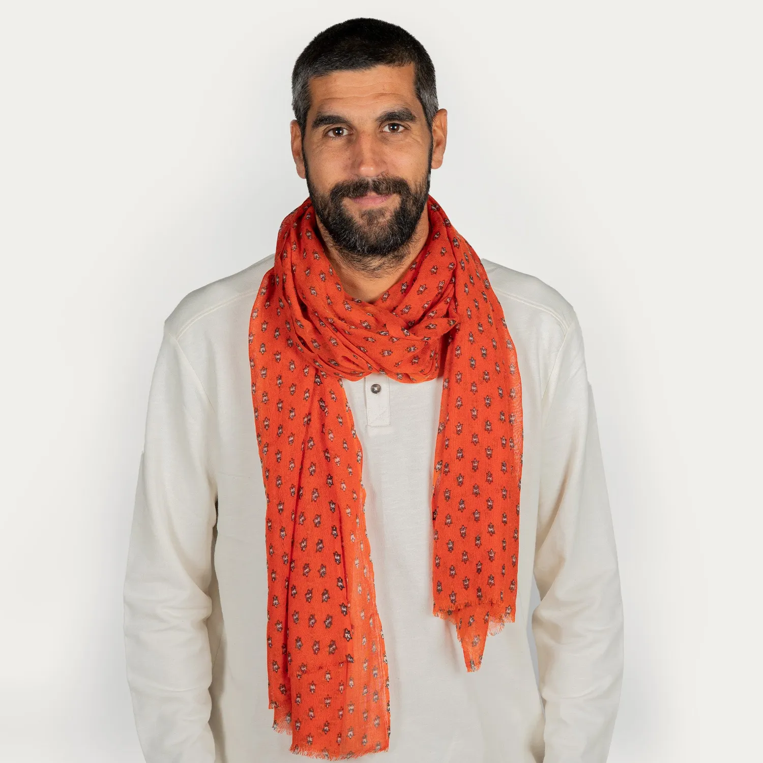 Mistral foulard Porquerolles Mosca laine