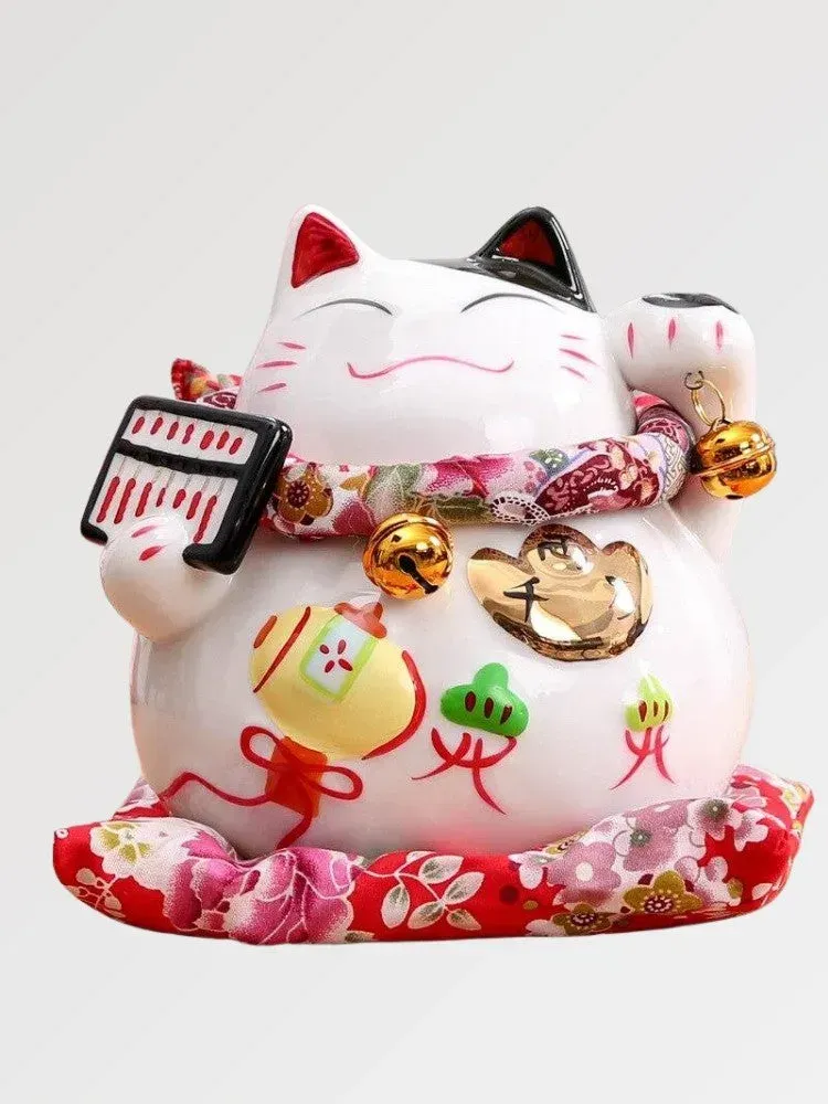 Japon style Maneki Neko Traditionnel Fengshui Cat statue porte-bonheur