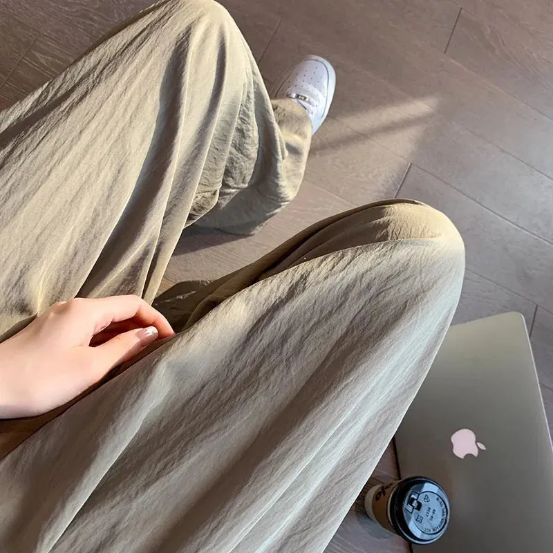 Esprit du Japon pantalon japonais fluide taille haute élastique