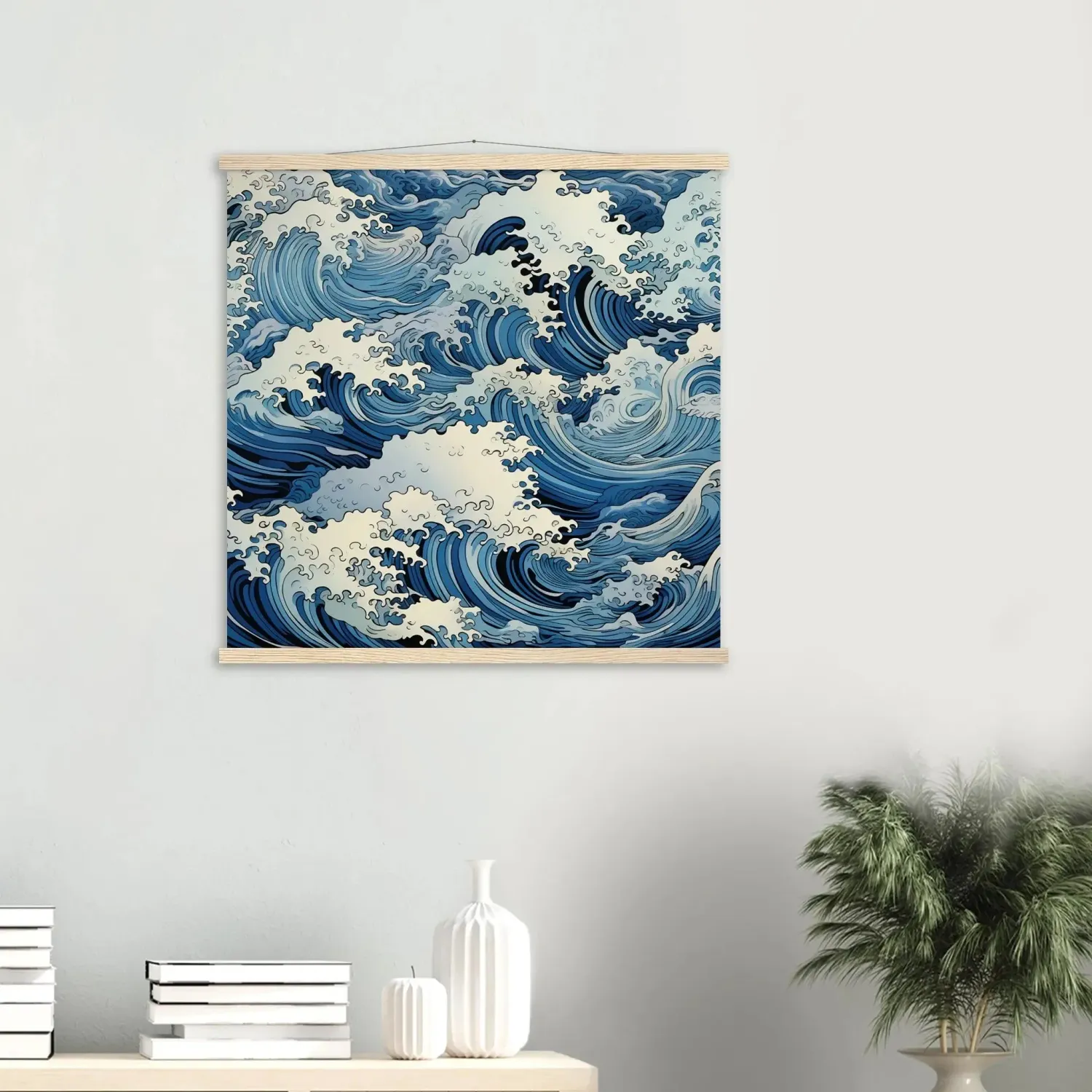 Japon style Fukeino tableau vague Japon