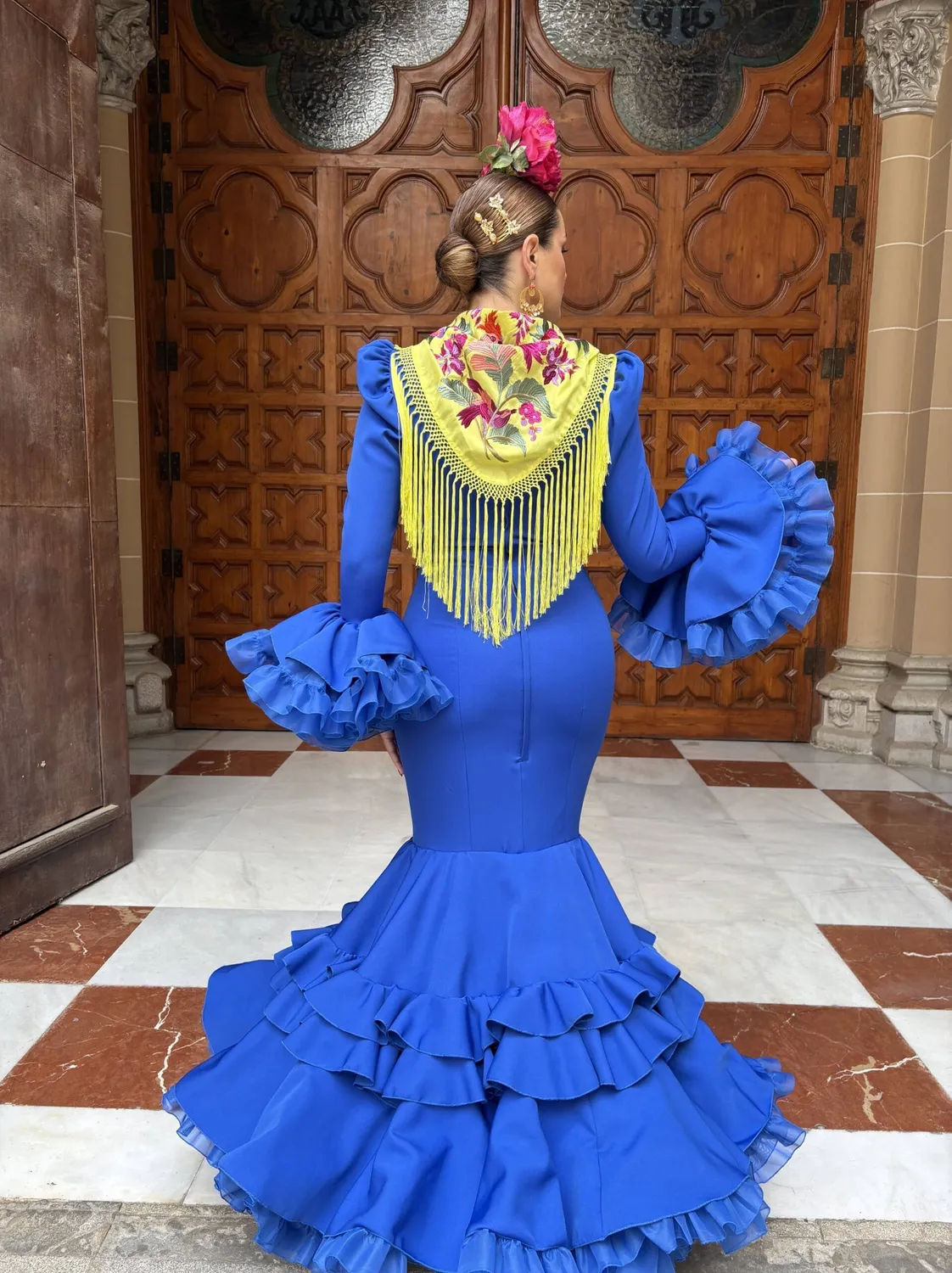 Viva la Feria Luz robe flamenco jupe canastera