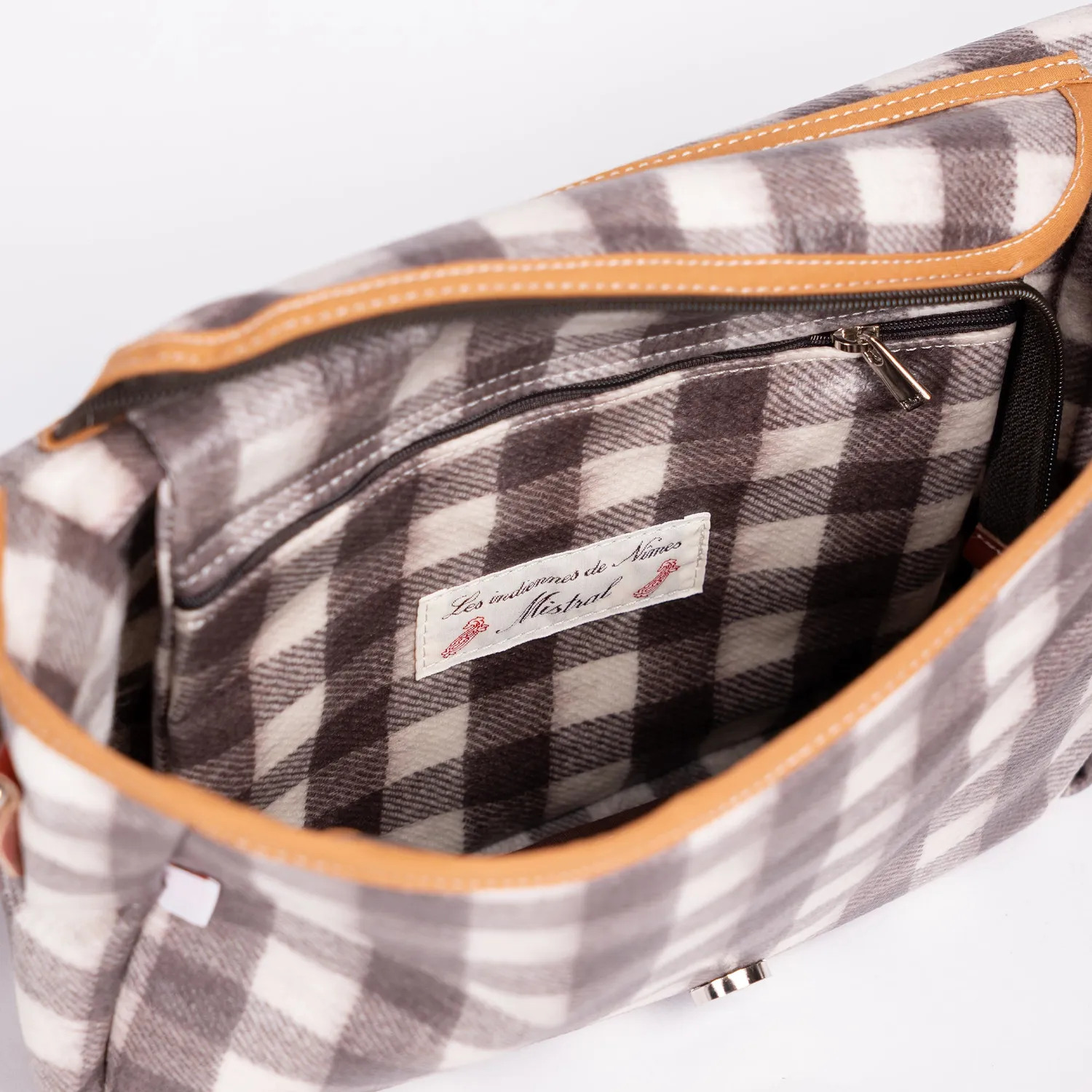 Mistral Sac Saquetoun Camargue sac laine carreaux