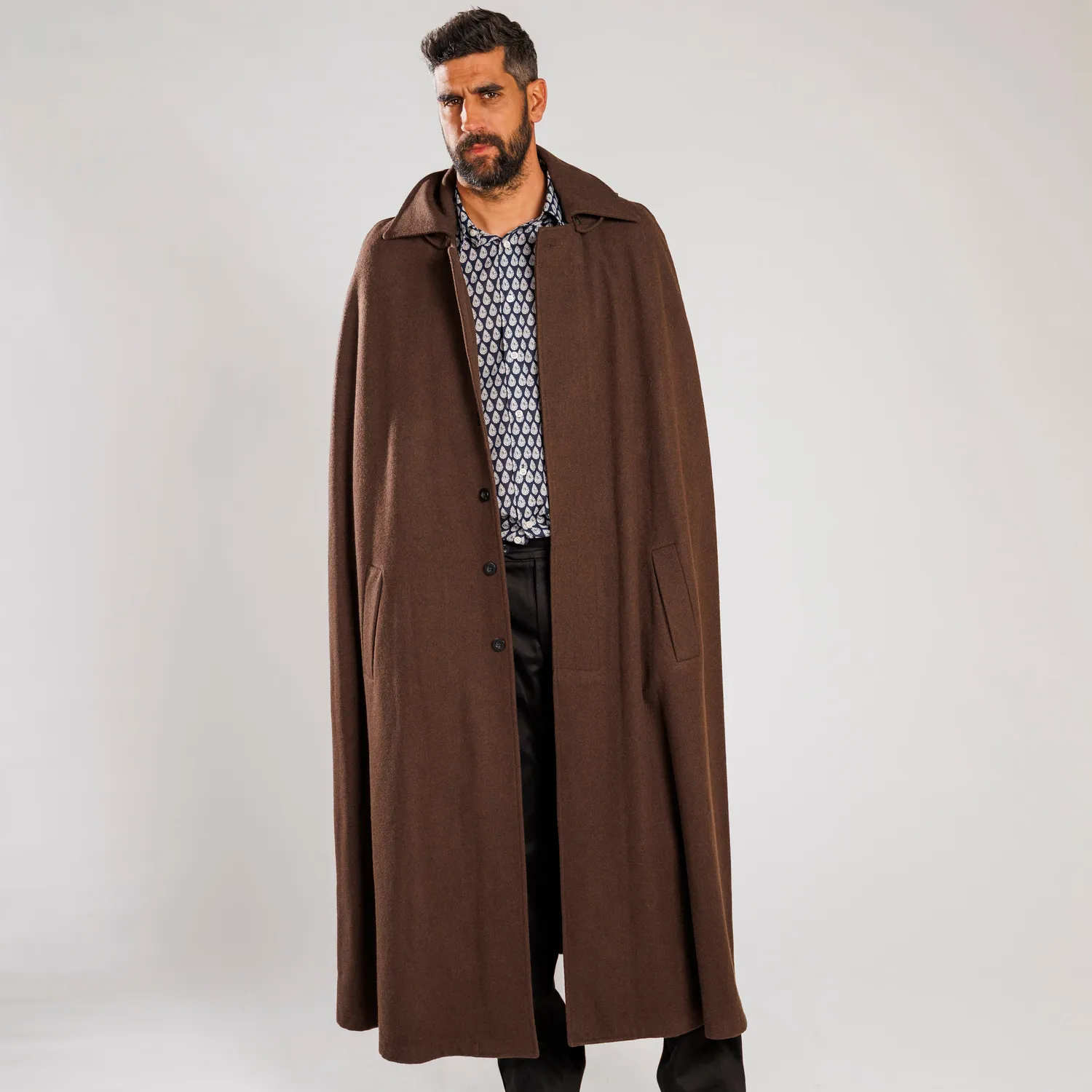 Mistral Berger Capuche cape laine