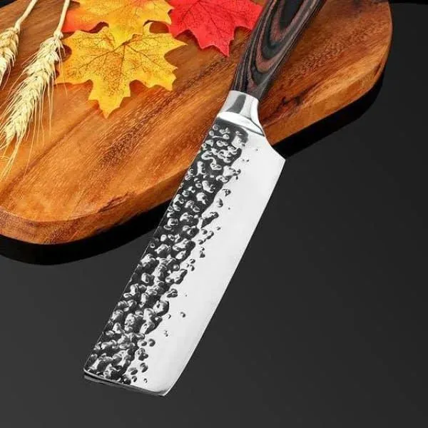 Japon Style Kanmuri Set Couteaux Japonais Inox Bois