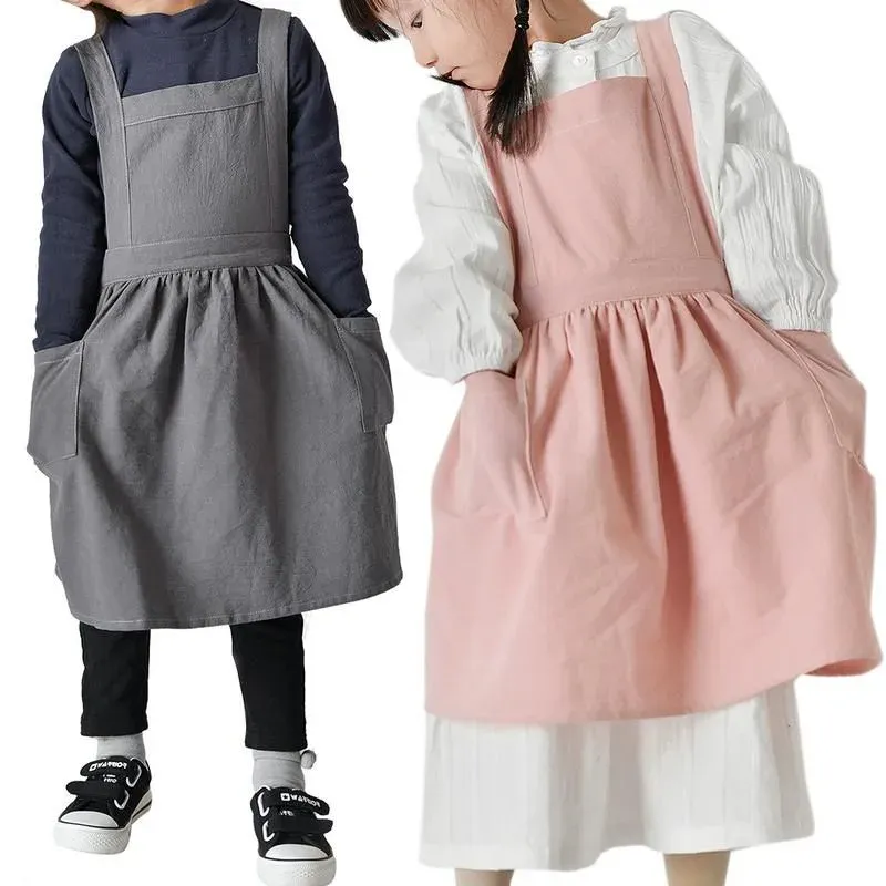 Japon style Takebashi tablier enfant coton et lin
