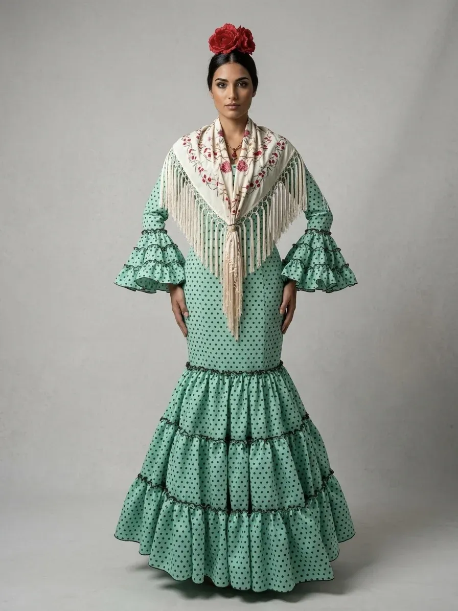 VIVA LA FERIA Vanesa robe gitane canastera