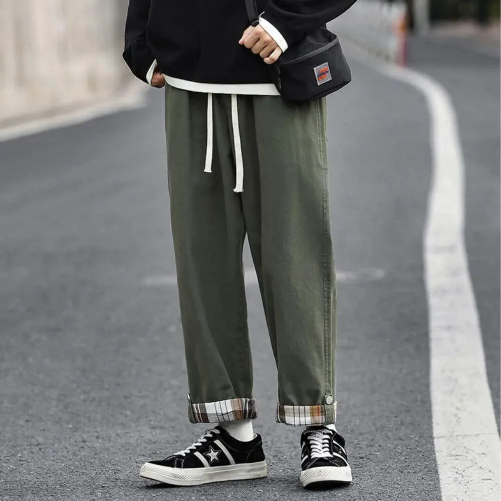 Japon Style Mao Pantalon Large Confort Ample