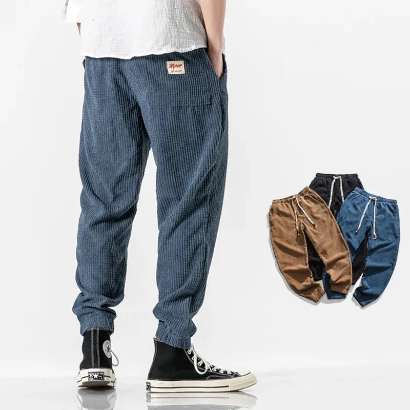Esprit du Japon pantalon japonais homme velours coupe ample