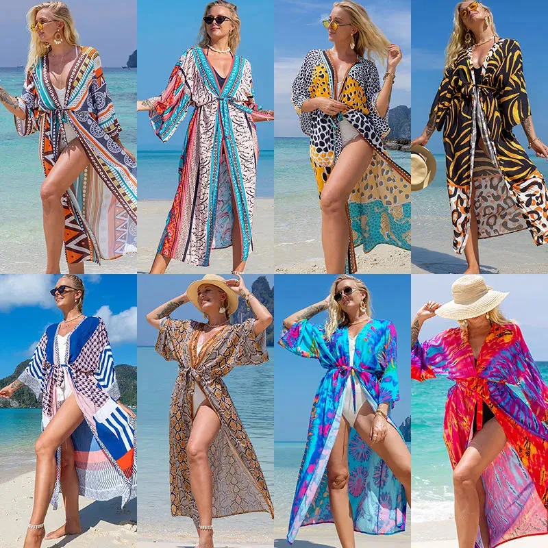 Esprit du Japon kimono de plage ceinturé femme léger