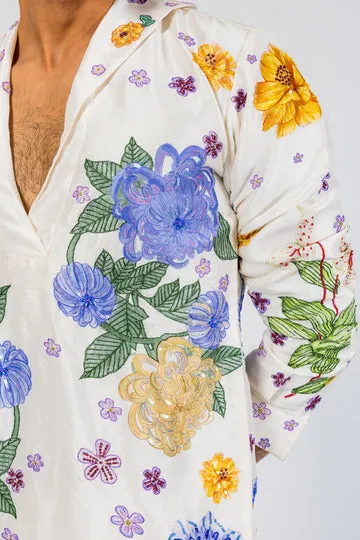 Rahul Mishra Valley Of Flowers Hand-Embroidered Shirt