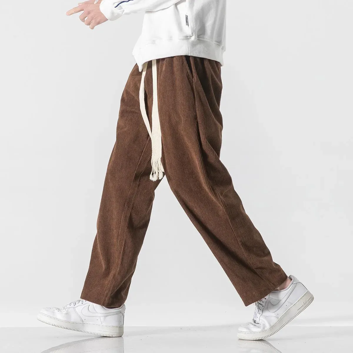 Japon style Yusuke pantalon velours côtelé chic