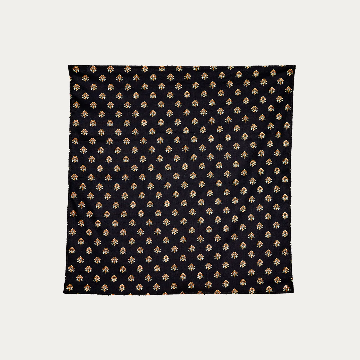 Mistral Chance bandana voile coton noir 60x60