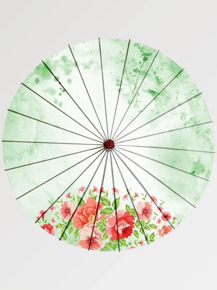 Japon style Midori ombrelle japonaise verte
