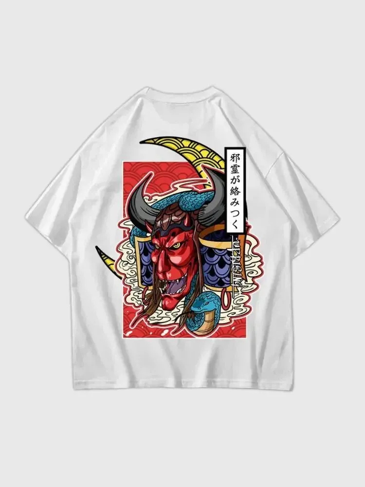 Japon style Demon Japonais Oni Yokai t-shirt coton
