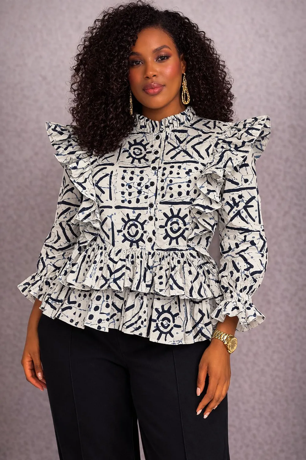 KAVAZI KVZ810 haut Boss Lady ankara à motifs