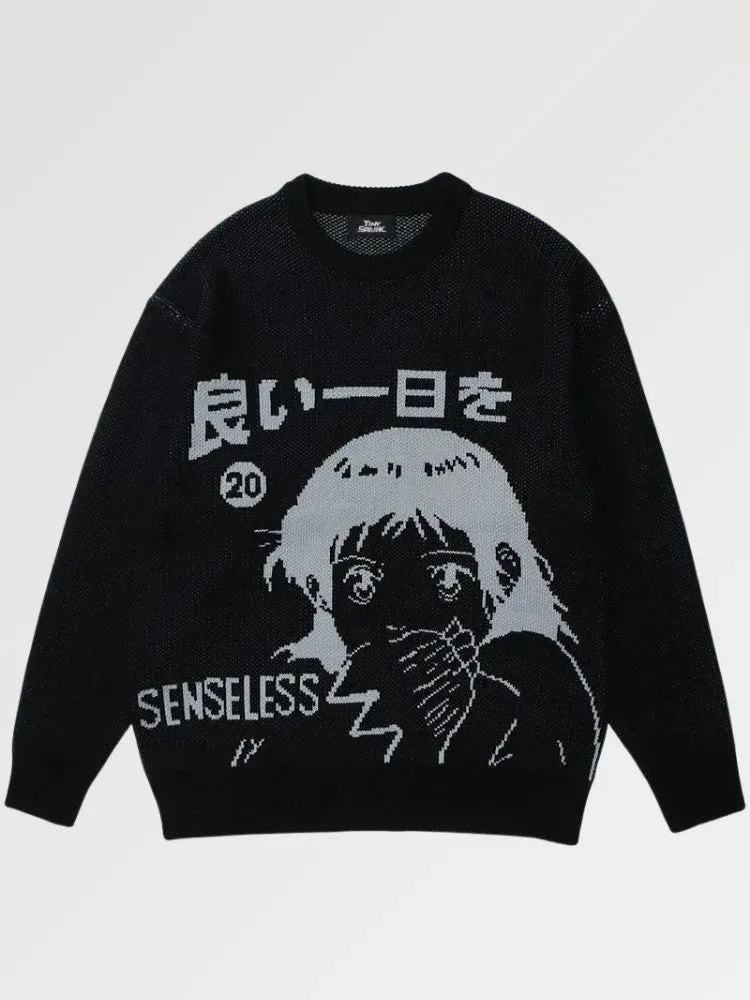 Japon style Kawaii ‘senseless’ sweatshirt