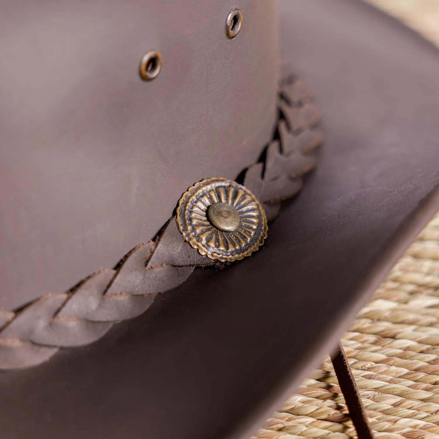 Mistral Darwin chapeau australien cuir