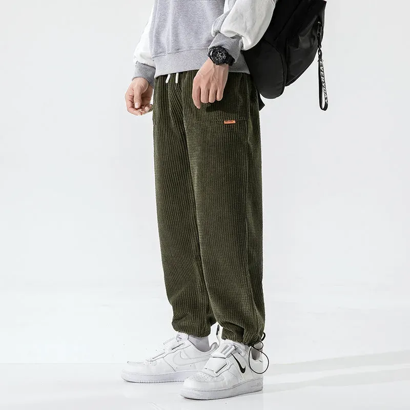 Japon style Miko pantalon velours côtelé confortable