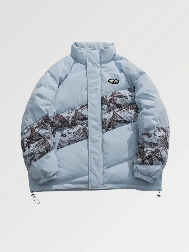 Japon style Military doudoune camo streetwear crème