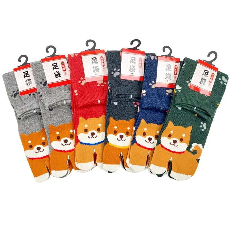Japon style lot 6 paires chaussettes tabi motifs