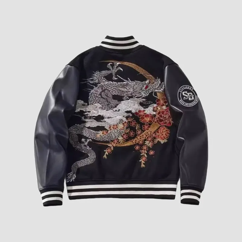 Japon style bomber veste sukajan brodée