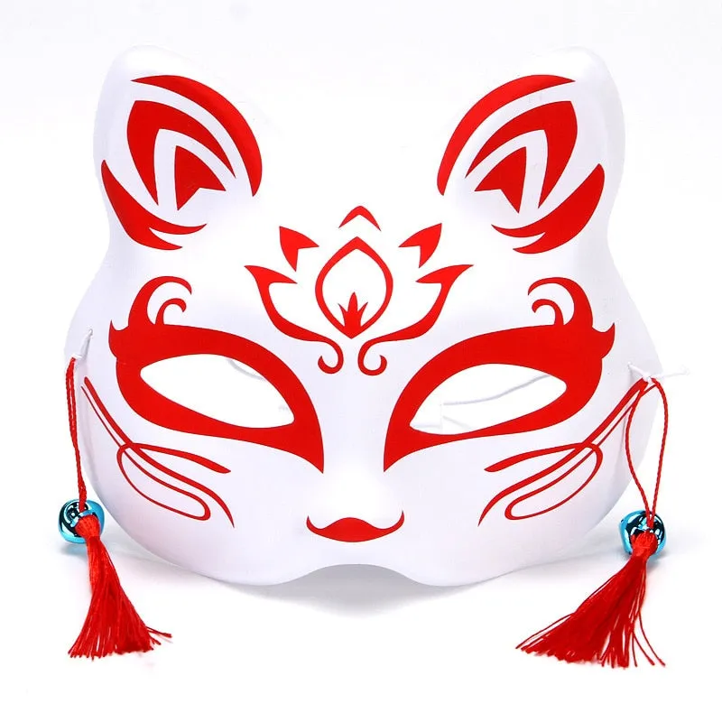 Esprit du Japon masque kitsune traditionnel résine