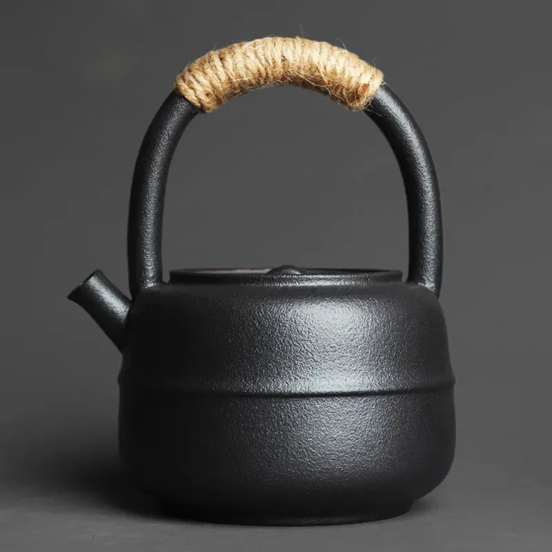 Japon style Ancienne théière japonaise gris traditionnel
