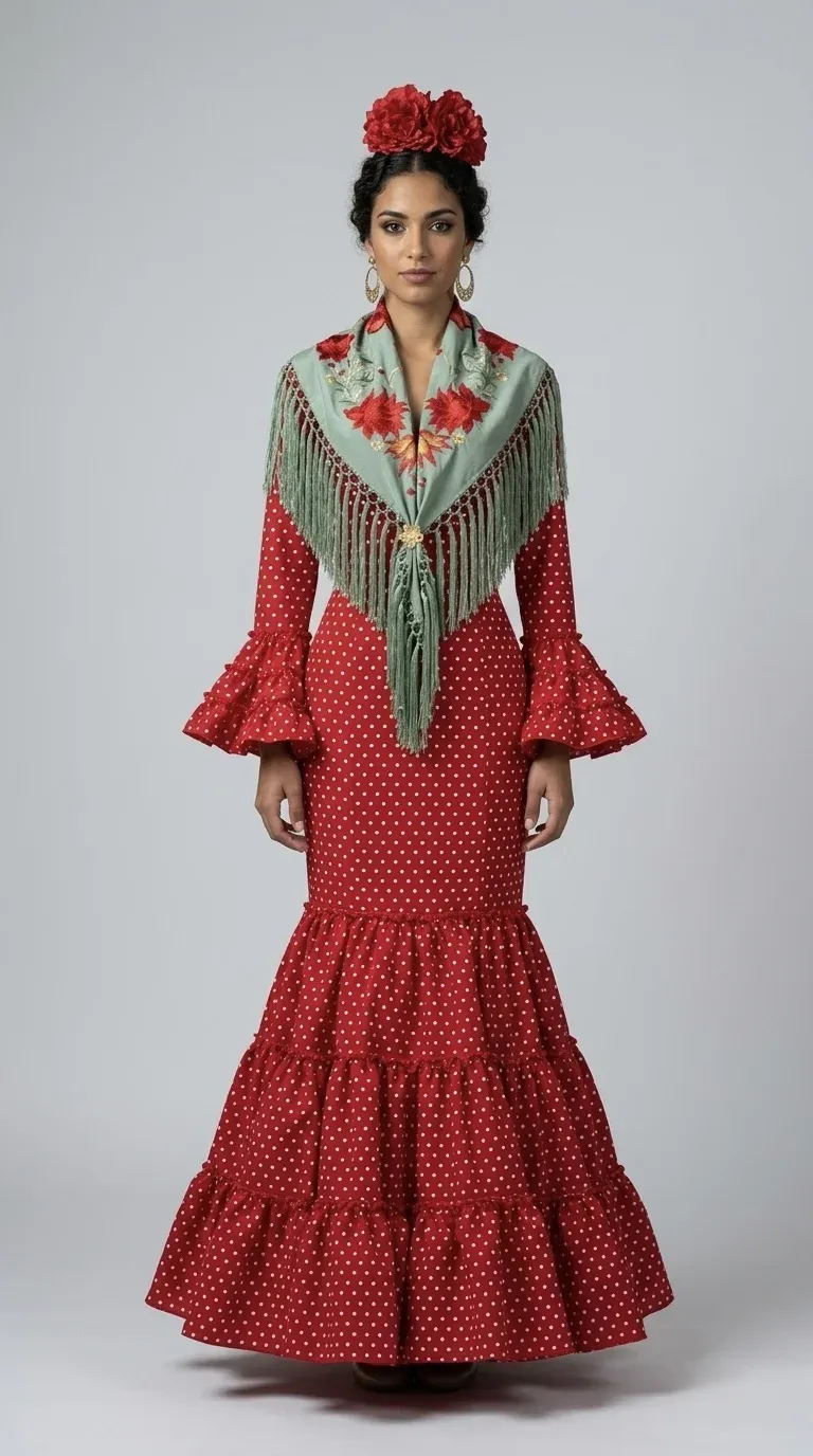 VIVA LA FERIA Vanesa robe gitane canastera