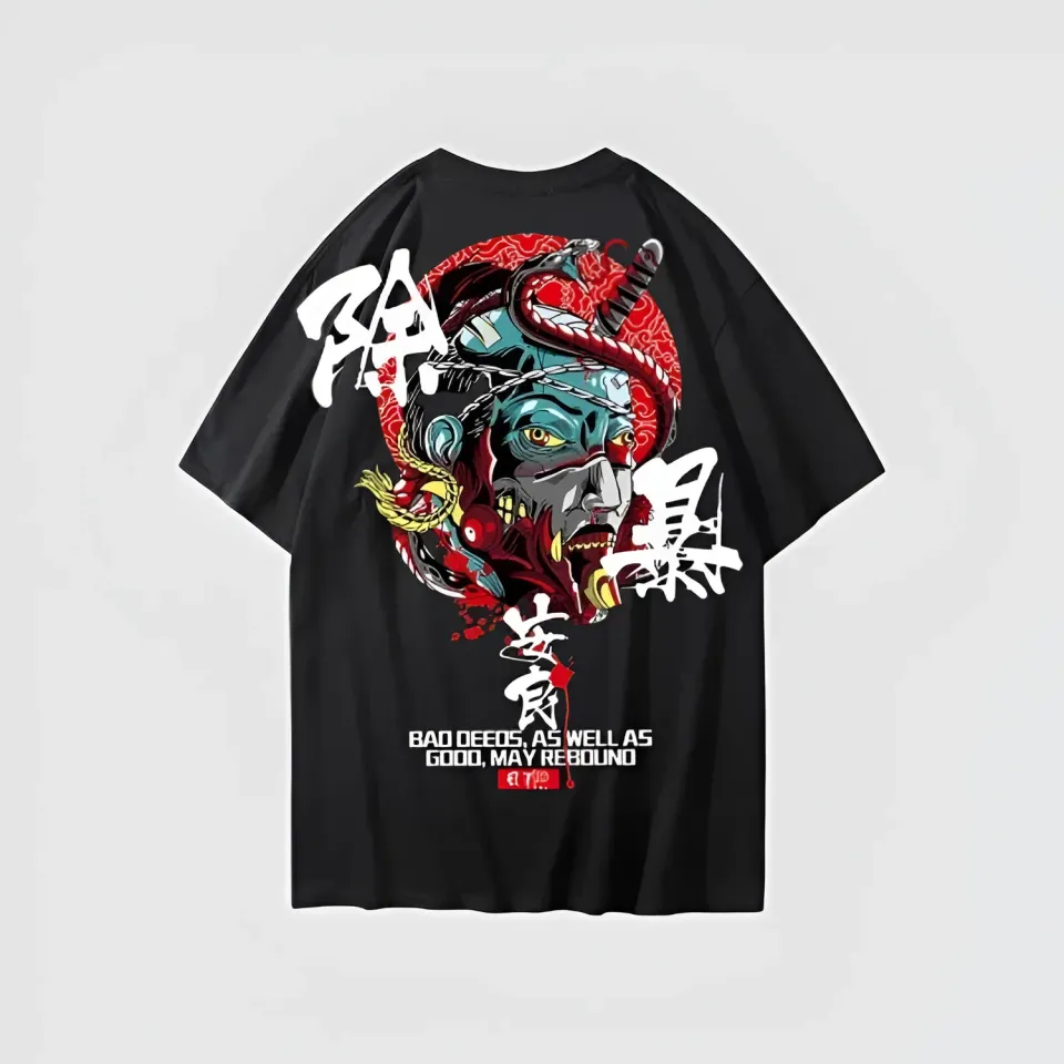 Japon style Tshirt Imprimé Japonais