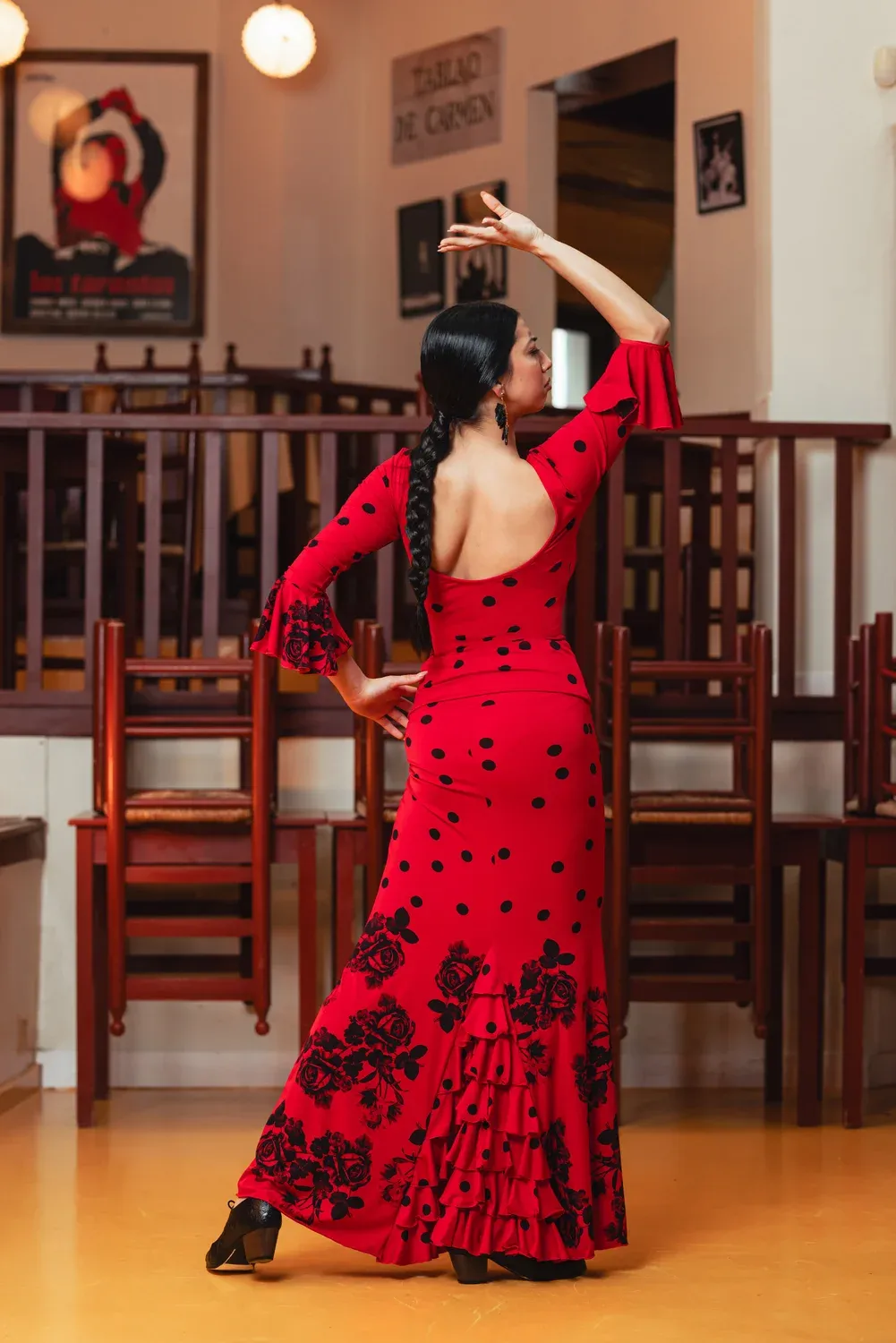 VIVA LA FERIA-MODA FLAMENCA Morente jupe flamenco imprimée