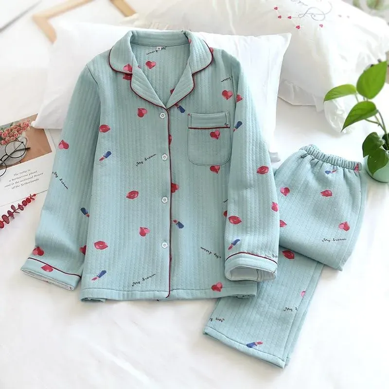 Japon style Pyjama Japonais coton épais fait main