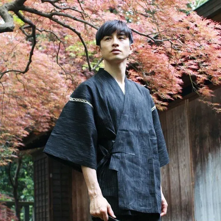 Japon style Jinbei Yukata Homme coton respirant