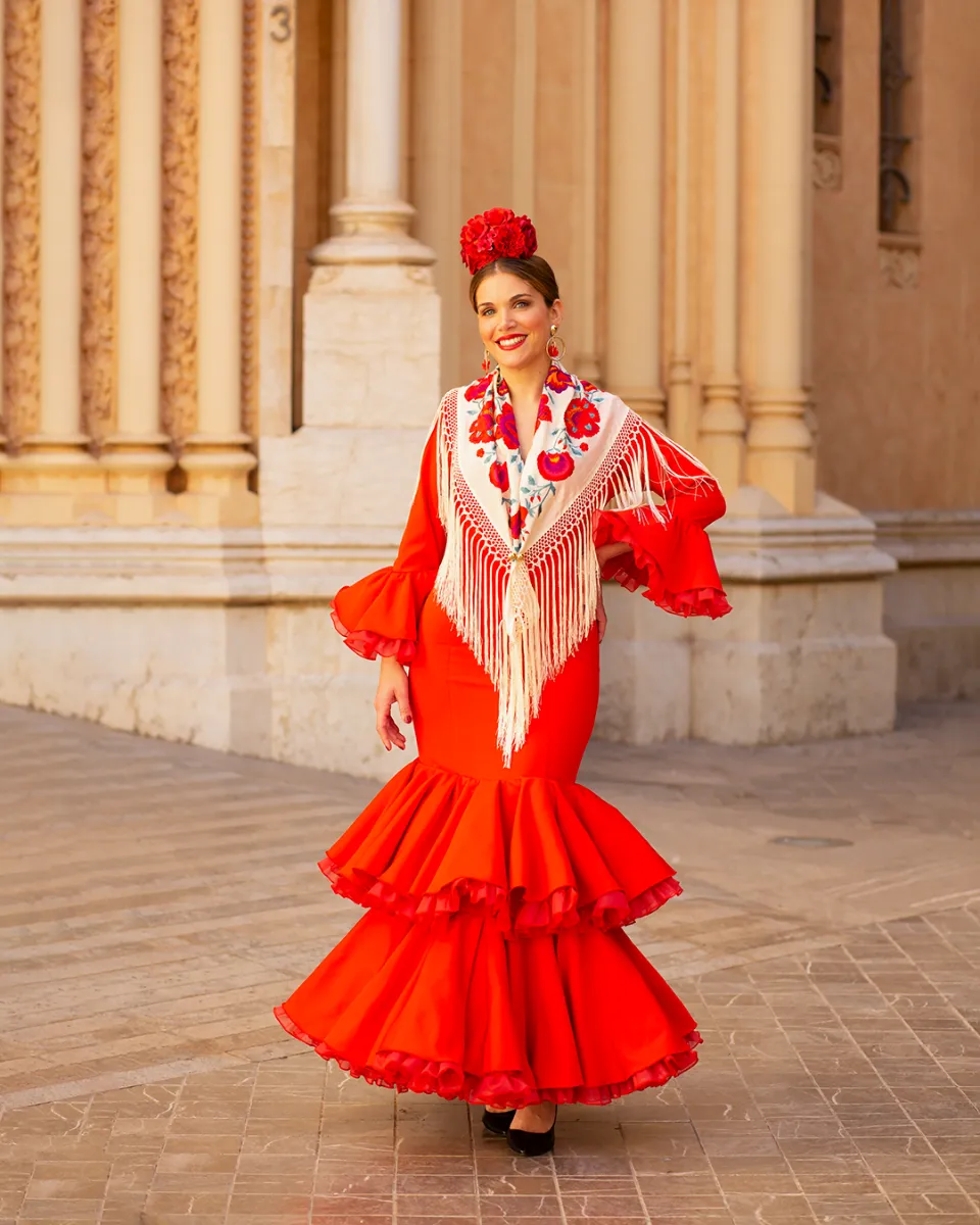 Viva la Feria Alexandra robe flamenca volants doubles