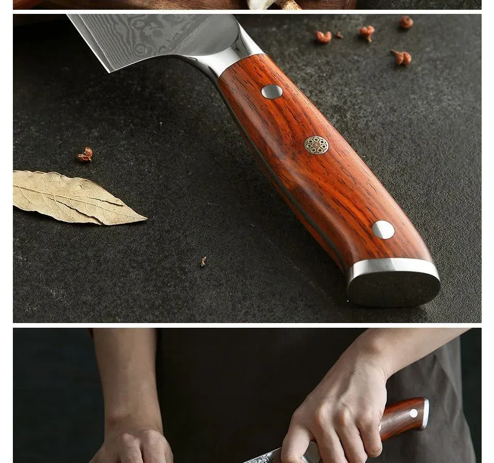 Japon style Gyuto Kitchen Knife Komainu 3 Shapes couteau de cuisine